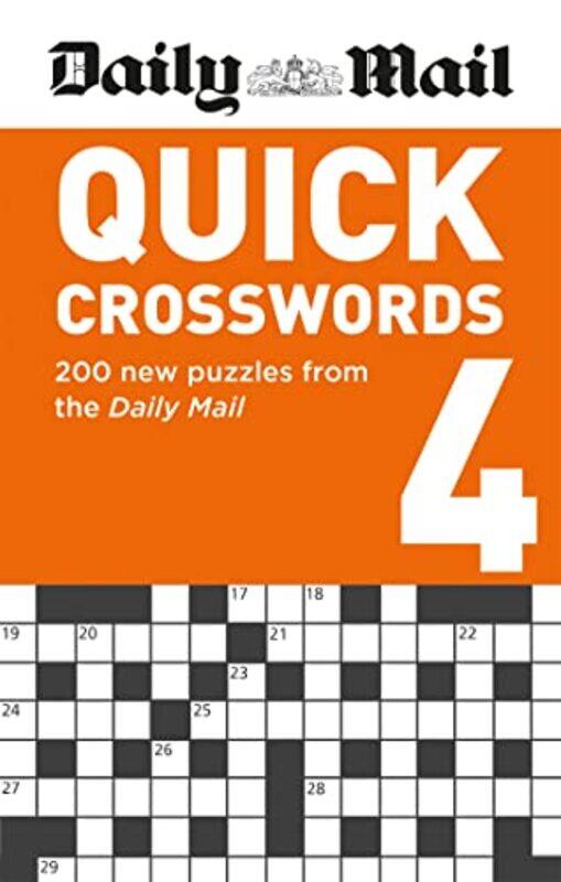 Daily Mail Quick Crosswords Volume 4 by The Daily Mail DMG Media LtdDaily Mail-Paperback
Daily Mail Quick Crosswords Volume 4 by The Daily Mail DMG Media LtdDaily Mail-Paperback