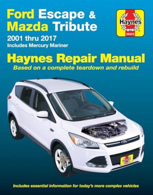 Ford Escape & Mazda Tribute 2001 Thru 2017 Haynes Repair Manual by Barry McCarthyEmily McCarthy-Paperback
Ford Escape & Mazda Tribute 2001 Thru 2017 Haynes Repair Manual by Barry McCarthyEmily McCarthy-Paperback