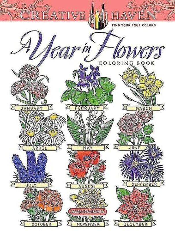Creative Haven A Year In Flowers Coloring Book , Paperback by Mazurkiewicz, Jessica
Creative Haven A Year In Flowers Coloring Book , Paperback by Mazurkiewicz, Jessica