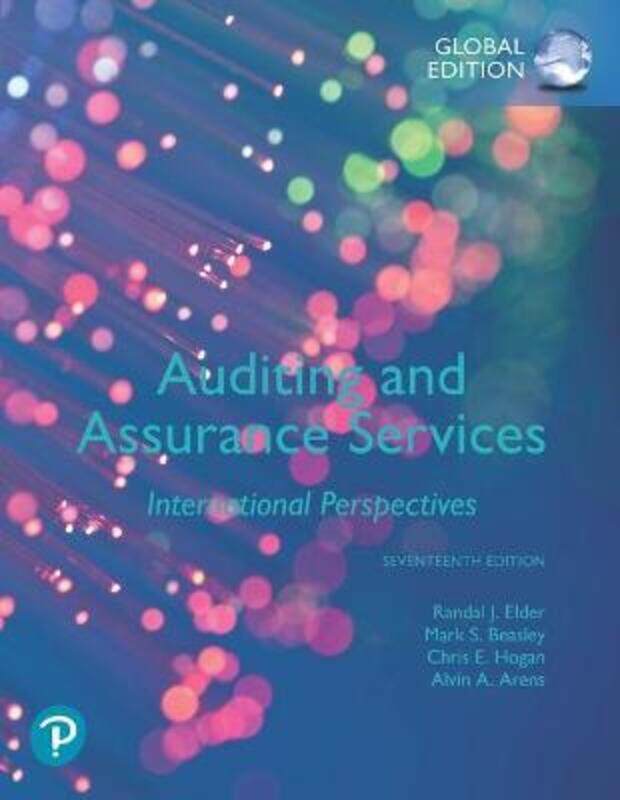 Auditing and Assurance Services, Global Edition.paperback,By :Elder, Randal - Beasley, Mark - Hogan, Chris - Arens, Alvin
Auditing and Assurance Services, Global Edition.paperback,By :Elder, Randal - Beasley, Mark - Hogan, Chris - Arens, Alvin