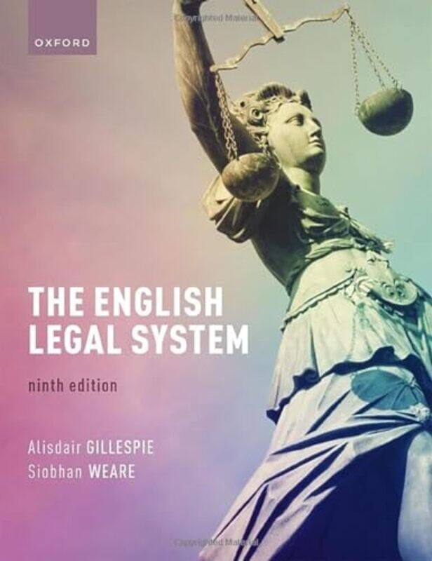 The English Legal System by Gillespie, Alisdair (Professor of Criminal Law and Justice and University Academic Dean, Professor o Paperback
The English Legal System by Gillespie, Alisdair (Professor of Criminal Law and Justice and University Academic Dean, Professor o Paperback