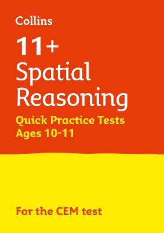 Collins 11+ Practice - 11+ Spatial Reasoning Quick Practice Tests Age 10-11 (Year 6): For the 2021 C,Paperback,ByLetts 11+
Collins 11+ Practice - 11+ Spatial Reasoning Quick Practice Tests Age 10-11 (Year 6): For the 2021 C,Paperback,ByLetts 11+