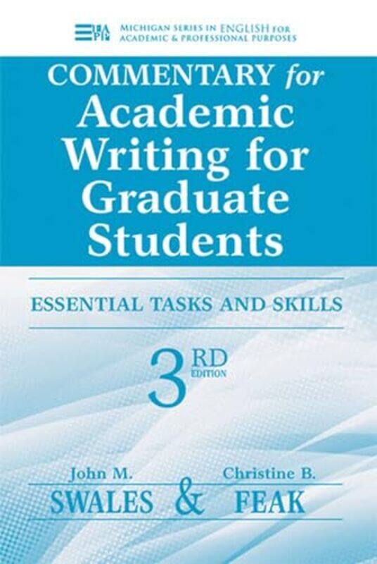 Commentary for Academic Writing for Graduate Students by David Griffith University Queensland Burch-Paperback
Commentary for Academic Writing for Graduate Students by David Griffith University Queensland Burch-Paperback