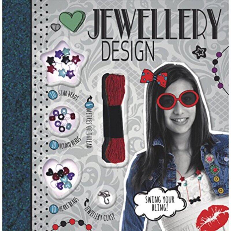 Jewellery Design (Craft Kit with 200 Beads, Jewellery Clasp and Over 6 Metres of Thread), Hardcover Book, By: Parragon Books
Jewellery Design (Craft Kit with 200 Beads, Jewellery Clasp and Over 6 Metres of Thread), Hardcover Book, By: Parragon Books