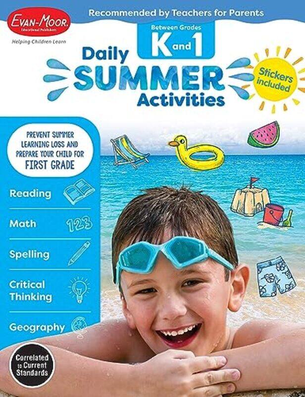 Daily Summer Activities Between Kindergarten And 1St Grade Grade K 1 Workbook Moving From Kinde By Evan-Moor Educational Publishers - Paperback
Daily Summer Activities Between Kindergarten And 1St Grade Grade K 1 Workbook Moving From Kinde By Evan-Moor Educational Publishers - Paperback