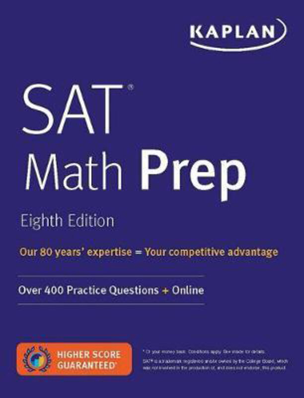 SAT Math Prep: Over 400 Practice Questions + Online, Paperback Book, By: Kaplan Test Prep
SAT Math Prep: Over 400 Practice Questions + Online, Paperback Book, By: Kaplan Test Prep