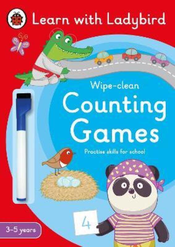 Counting Games: A Learn with Ladybird Wipe-clean Activity Book (3-5 years): Ideal for home learning,Paperback, By:Ladybird
Counting Games: A Learn with Ladybird Wipe-clean Activity Book (3-5 years): Ideal for home learning,Paperback, By:Ladybird