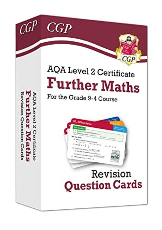 Aqa Level 2 Certificate Further Maths Revision Question Cards by CGP Books - CGP Books-Hardcover
Aqa Level 2 Certificate Further Maths Revision Question Cards by CGP Books - CGP Books-Hardcover