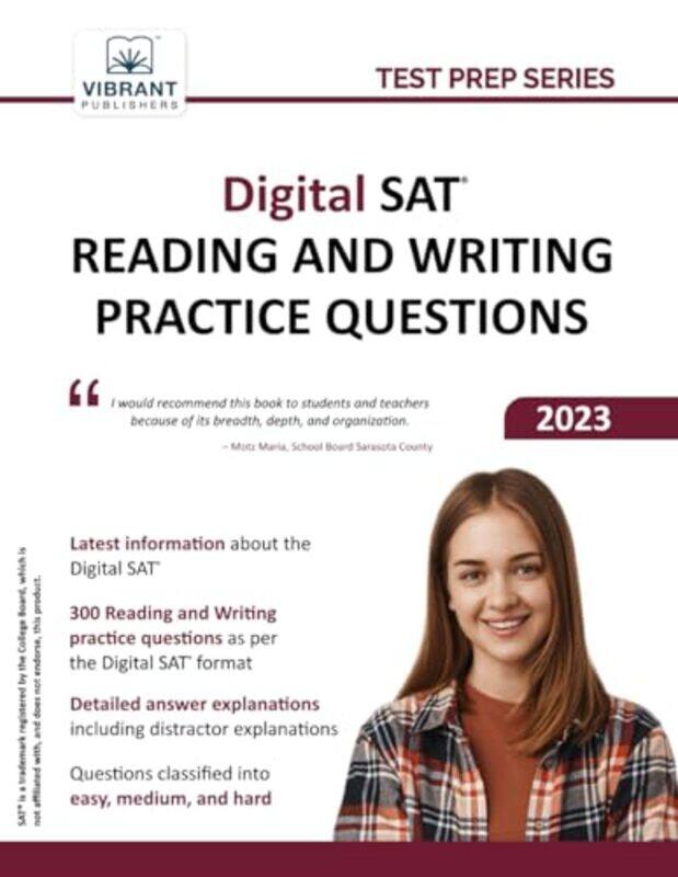Digital Sat Reading And Writing Practice Questions by Publishers, Vibrant-Paperback
Digital Sat Reading And Writing Practice Questions by Publishers, Vibrant-Paperback