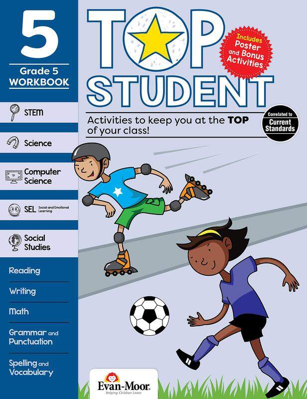 Top Student, Grade 5, Paperback Book, By: Evan-Moor Educational Publishers
Top Student, Grade 5, Paperback Book, By: Evan-Moor Educational Publishers