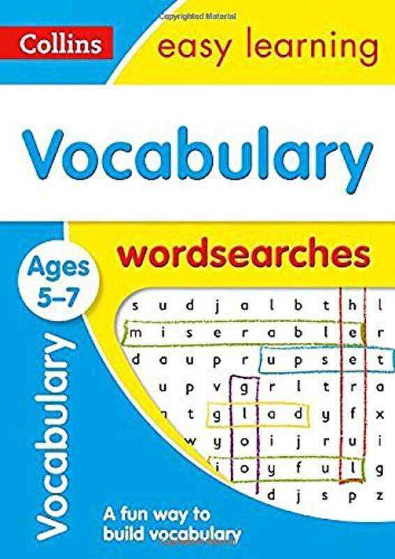 Vocabulary Word Searches Ages 5-7: Prepare for School with Easy Home Learning, Paperback Book, By: Collins Easy Learning
Vocabulary Word Searches Ages 5-7: Prepare for School with Easy Home Learning, Paperback Book, By: Collins Easy Learning