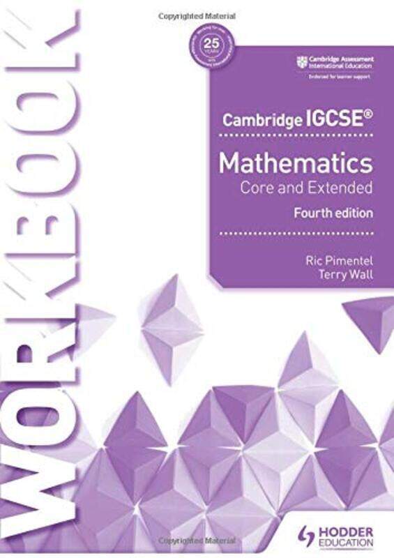 Cambridge IGCSE Mathematics Core and Extended Workbook, Paperback Book, By: Ric Pimentel
Cambridge IGCSE Mathematics Core and Extended Workbook, Paperback Book, By: Ric Pimentel