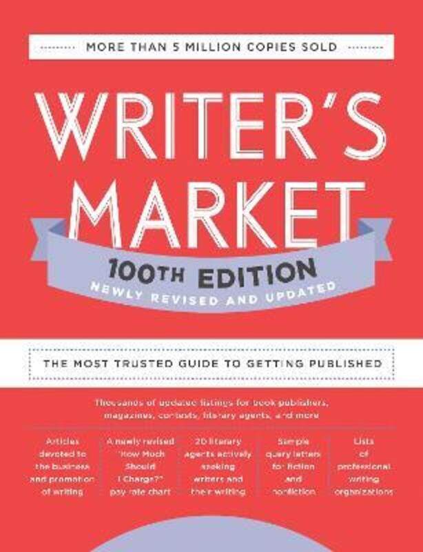 Writer's Market 100th Edition: The Most Trusted Guide to Getting Published.paperback,By :Brewer, Robert Lee
Writer's Market 100th Edition: The Most Trusted Guide to Getting Published.paperback,By :Brewer, Robert Lee
