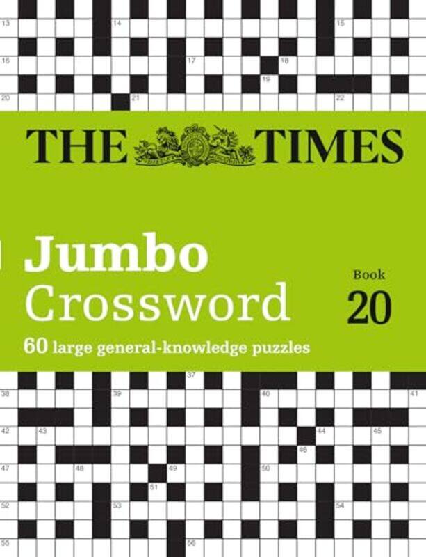 The Times Jumbo Cryptic Crossword Book 20 by The Times Mind GamesRichard Rogan-Paperback
The Times Jumbo Cryptic Crossword Book 20 by The Times Mind GamesRichard Rogan-Paperback