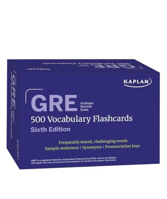 Gre Vocabulary Flashcards Sixth Edition Online Access To Review Your Cards A Practice Test And By Kaplan Test Prep Paperback
Gre Vocabulary Flashcards Sixth Edition Online Access To Review Your Cards A Practice Test And By Kaplan Test Prep Paperback