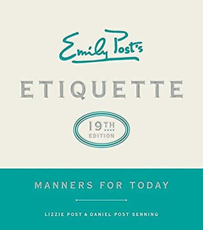 Emily Posts Etiquette 19th Edition by Priten Harvard University Shah-Hardcover
Emily Posts Etiquette 19th Edition by Priten Harvard University Shah-Hardcover