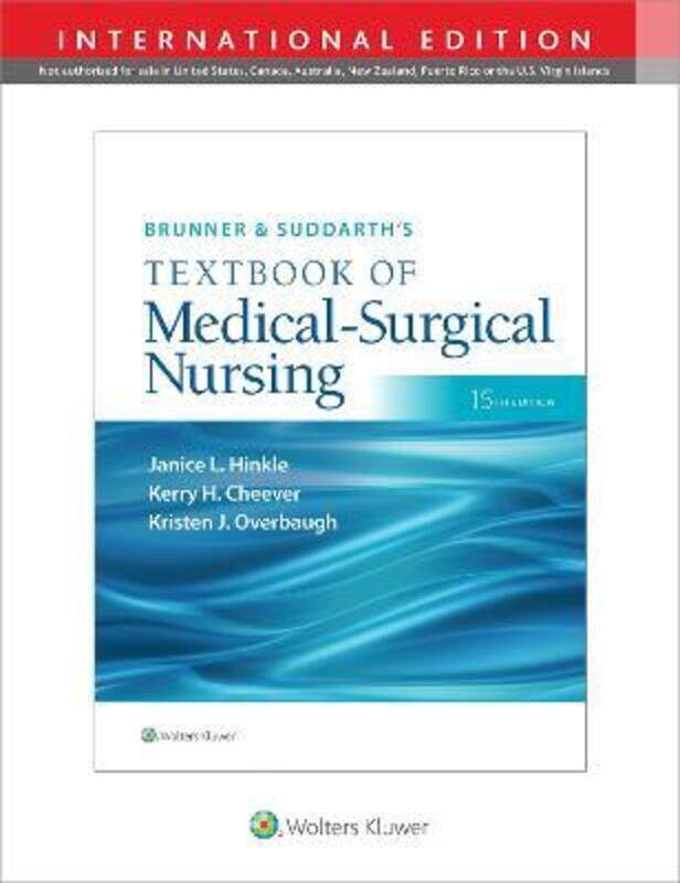Brunner & Suddarth's Textbook of Medical-Surgical Nursing.Hardcover,By :Hinkle, Dr. Janice L, PhD, RN, CNRN - Cheever, Kerry H. - Overbaugh, Kristen
Brunner & Suddarth's Textbook of Medical-Surgical Nursing.Hardcover,By :Hinkle, Dr. Janice L, PhD, RN, CNRN - Cheever, Kerry H. - Overbaugh, Kristen