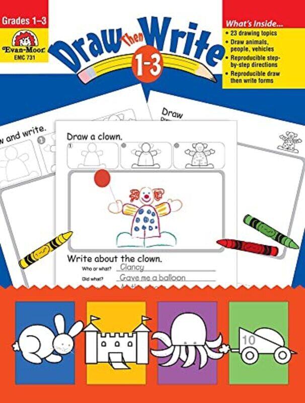 Draw...Then Write Grade 1 3 Teacher Resource by Evan-Moor Corporation Paperback
Draw...Then Write Grade 1 3 Teacher Resource by Evan-Moor Corporation Paperback