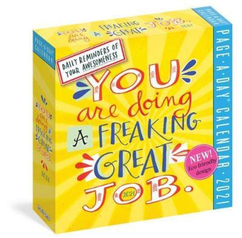 2021 You are Doing a Freaking Great Job Colour Page-A-Day Calendar,Paperback,ByWorkman Calendars
2021 You are Doing a Freaking Great Job Colour Page-A-Day Calendar,Paperback,ByWorkman Calendars