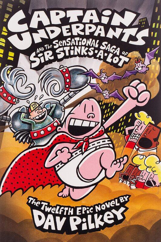 Captain Underpants and the Sensational Saga of Sir Stinks-a-Lot (Captain Underpants #12), Hardcover Book, By: Dav Pilkey
Captain Underpants and the Sensational Saga of Sir Stinks-a-Lot (Captain Underpants #12), Hardcover Book, By: Dav Pilkey