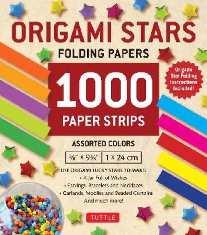 Origami Stars Papers 1,000 Paper Strips in Assorted Colors,Paperback, By:Tuttle Publishing
Origami Stars Papers 1,000 Paper Strips in Assorted Colors,Paperback, By:Tuttle Publishing