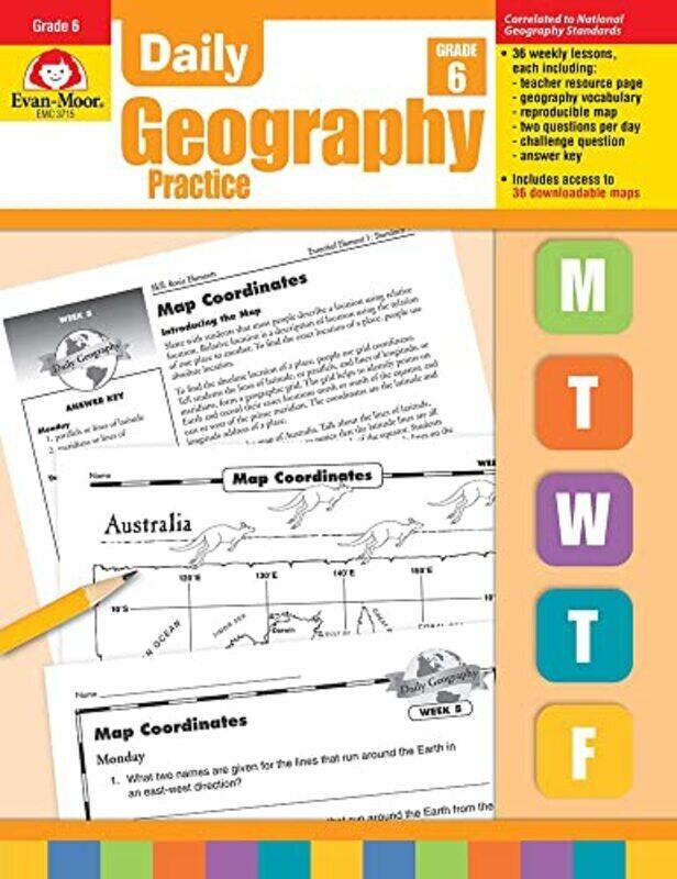 Daily Geography Practice: Grade 6 , Paperback by Evan-Moor Corporation
Daily Geography Practice: Grade 6 , Paperback by Evan-Moor Corporation