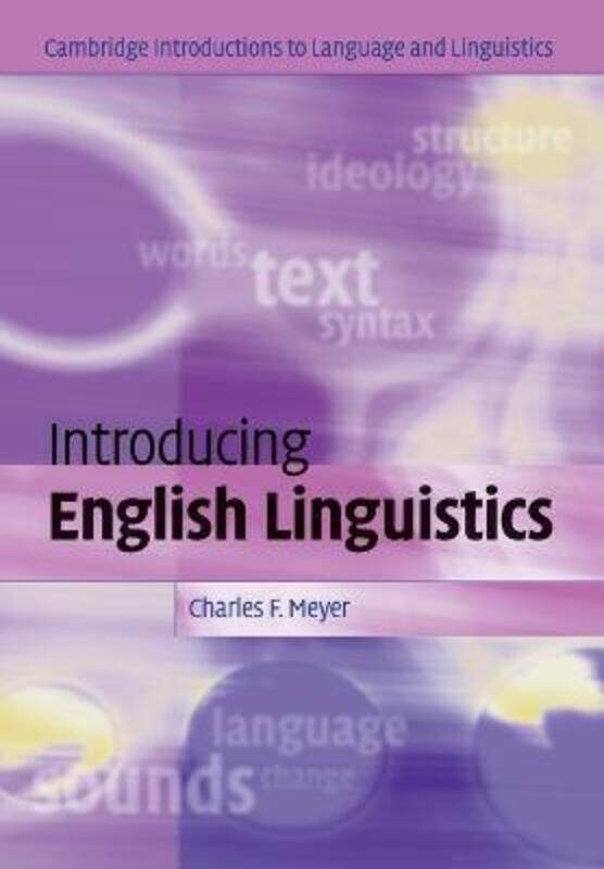 Introducing English Linguistics.paperback,By :Meyer, Charles F. (University of Massachusetts, Boston)
Introducing English Linguistics.paperback,By :Meyer, Charles F. (University of Massachusetts, Boston)