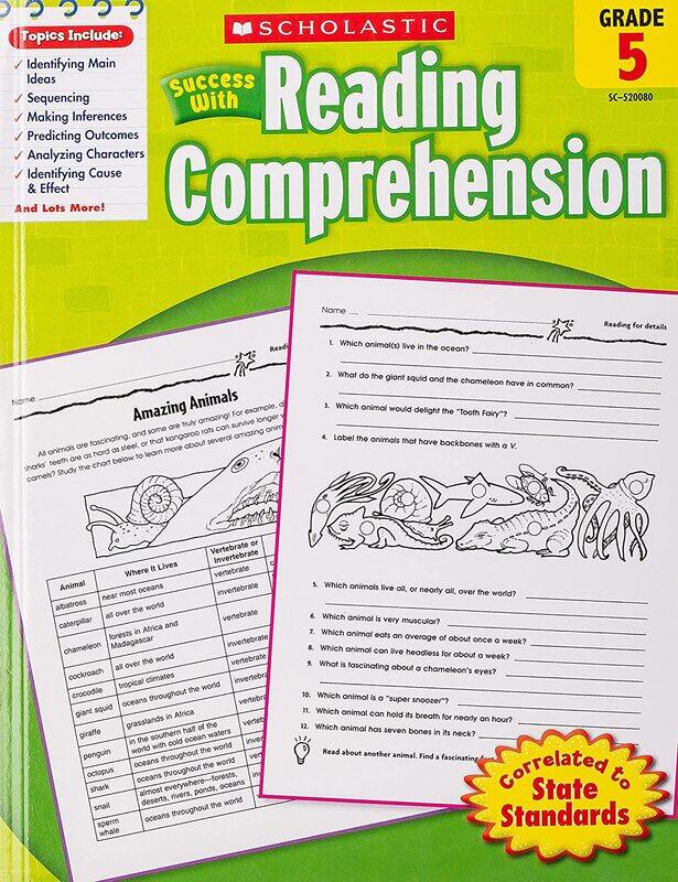 Scholastic Success with Reading Comprehension, Grade 5, Paperback Book, By: Scholastic
Scholastic Success with Reading Comprehension, Grade 5, Paperback Book, By: Scholastic