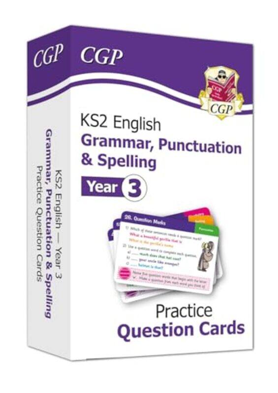 Ks2 English Practice Question Cards Grammar Punctuation and Spelling Year 3 by Cgp Books - Cgp Book..Hardcover
Ks2 English Practice Question Cards Grammar Punctuation and Spelling Year 3 by Cgp Books - Cgp Book..Hardcover