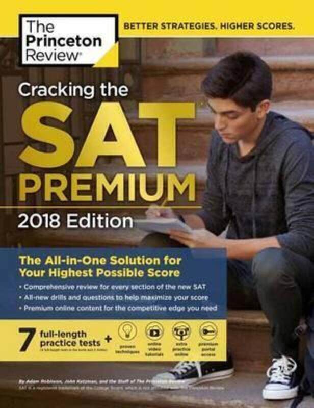 Cracking the SAT Premium Edition with 7 Practice Tests.paperback,By :Princeton Review
Cracking the SAT Premium Edition with 7 Practice Tests.paperback,By :Princeton Review