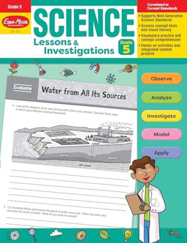 Science Lessons And Investigations Grade 5 Teacher Resource by Evan-Moor Corporation-Paperback
Science Lessons And Investigations Grade 5 Teacher Resource by Evan-Moor Corporation-Paperback
