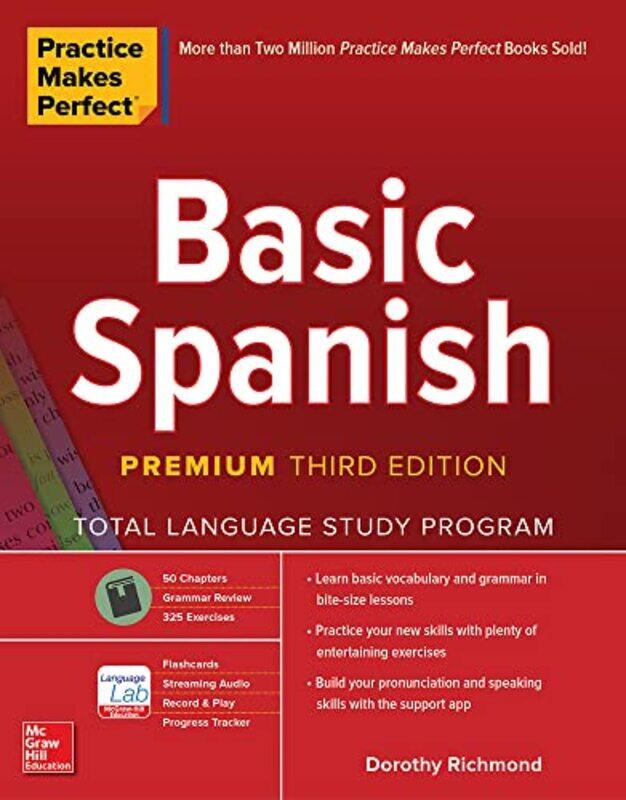 Practice Makes Perfect Basic Spanish Premium Third Edition by Donna Lancaster-Paperback
Practice Makes Perfect Basic Spanish Premium Third Edition by Donna Lancaster-Paperback