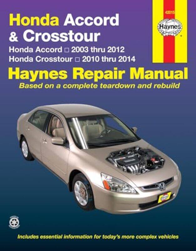 Honda Accord 20032012 and Crosstour 20102014 Haynes Repair Manual USA by Haynes Publishing-Paperback
Honda Accord 20032012 and Crosstour 20102014 Haynes Repair Manual USA by Haynes Publishing-Paperback