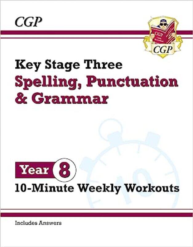 KS3 Year 8 Spelling Punctuation and Grammar 10Minute Weekly Workouts by Hedwig Amelia Waters-Paperback
KS3 Year 8 Spelling Punctuation and Grammar 10Minute Weekly Workouts by Hedwig Amelia Waters-Paperback