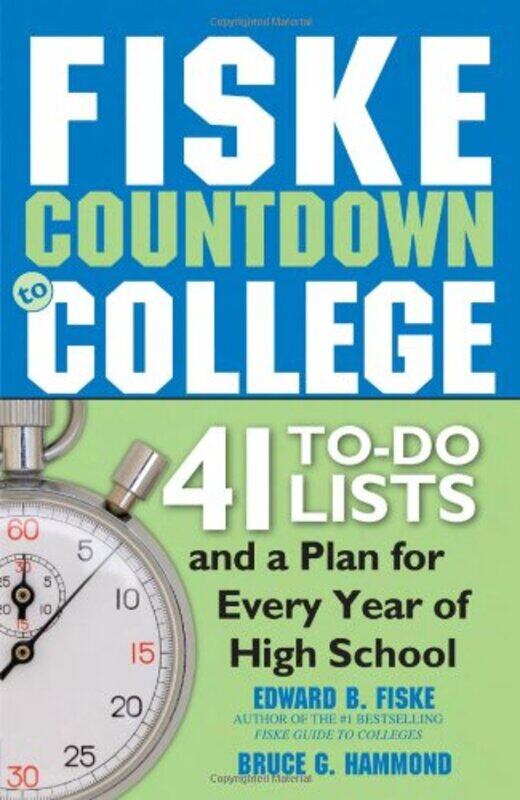 Fiske Countdown to College: 41 To-Do Lists and a Plan for Every Year of High School, Paperback Book, By: Bruce Hammond
Fiske Countdown to College: 41 To-Do Lists and a Plan for Every Year of High School, Paperback Book, By: Bruce Hammond
