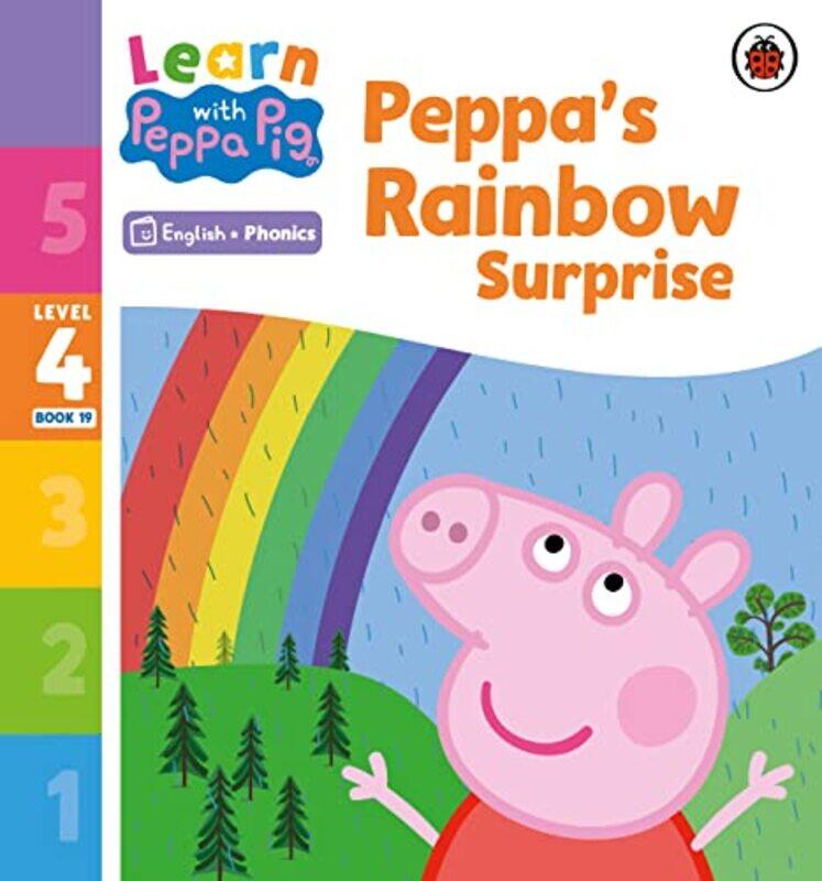 Learn with Peppa Phonics Level 4 Book 19 Peppa’s Rainbow Surprise Phonics Reader by Peppa Pig-Paperback
Learn with Peppa Phonics Level 4 Book 19 Peppa’s Rainbow Surprise Phonics Reader by Peppa Pig-Paperback