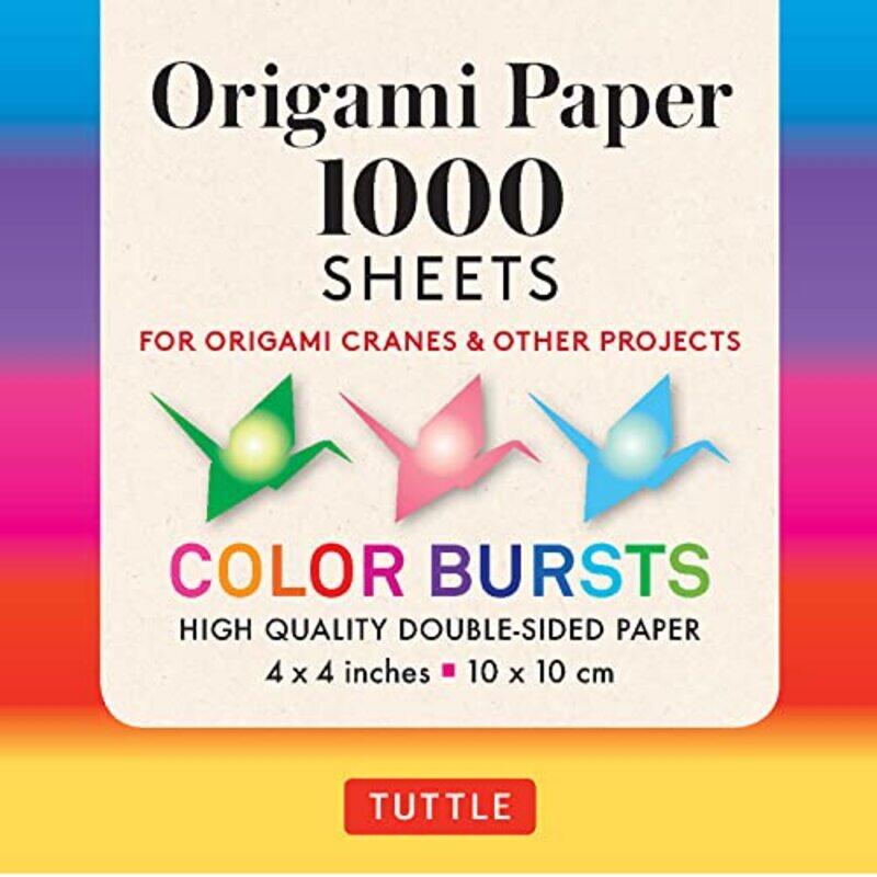 Origami Paper Color Bursts 1,000 sheets 4" (10 cm) , Paperback by Tuttle Publishing
Origami Paper Color Bursts 1,000 sheets 4" (10 cm) , Paperback by Tuttle Publishing