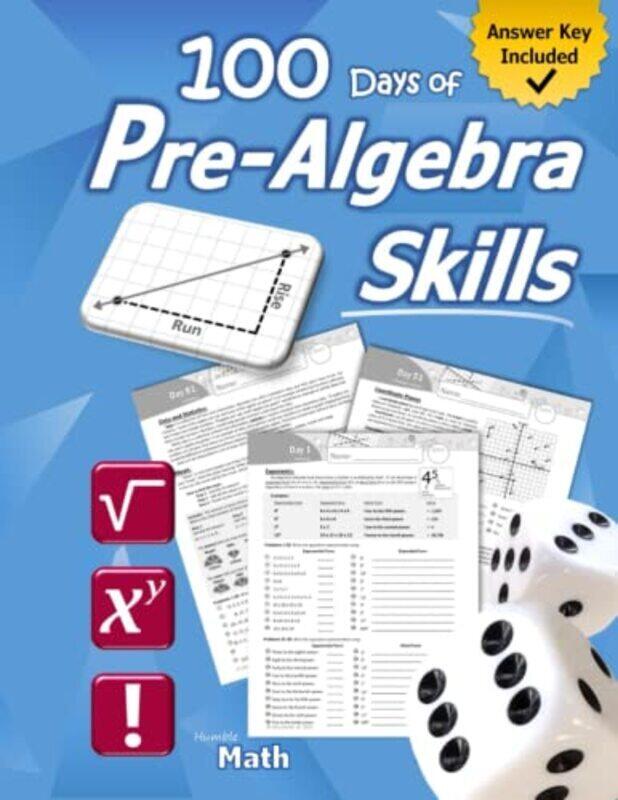 Pre-Algebra Skills: (Grades 6-8) Middle School Math Workbook (Prealgebra: Exponents, Roots, Ratios, , Paperback by Math, Humble
Pre-Algebra Skills: (Grades 6-8) Middle School Math Workbook (Prealgebra: Exponents, Roots, Ratios, , Paperback by Math, Humble