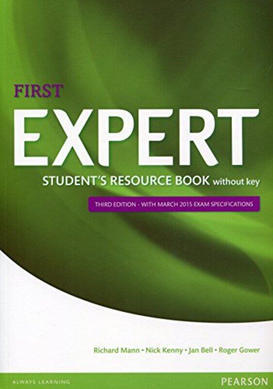 Expert First 3rd Edition Students Resource Book without Key by Banu SubramaniamRebecca Herzig-Paperback
Expert First 3rd Edition Students Resource Book without Key by Banu SubramaniamRebecca Herzig-Paperback