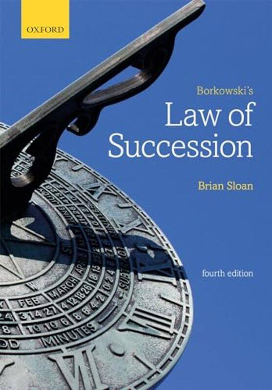 Borkowskis Law of Succession by Stephen Canterbury Christ Church University UK Scoffham-Paperback
Borkowskis Law of Succession by Stephen Canterbury Christ Church University UK Scoffham-Paperback