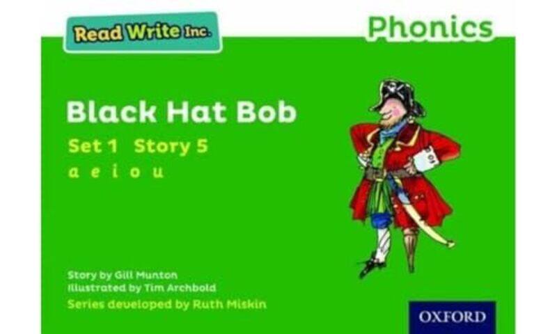 Read Write Inc Phonics Black Hat Bob Green Set 1 Storybook 5 by Neil Middleton-Paperback
Read Write Inc Phonics Black Hat Bob Green Set 1 Storybook 5 by Neil Middleton-Paperback