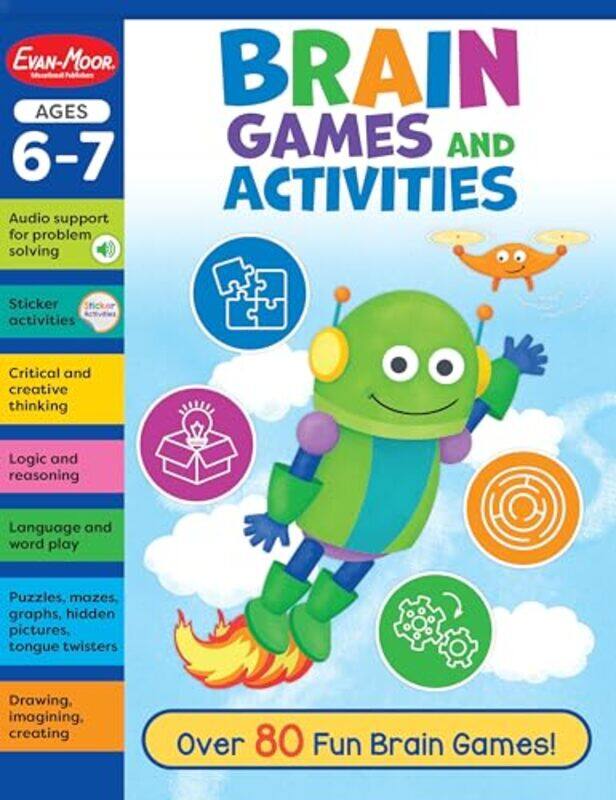 Brain Games And Activities Ages 6 7 Workbook By Evan-Moor Corporation - Paperback
Brain Games And Activities Ages 6 7 Workbook By Evan-Moor Corporation - Paperback