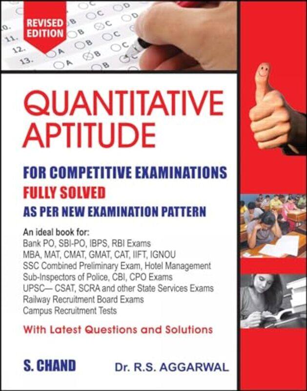 Quantitative Aptitude for Competitive Examinations by Aggarwal, R. S - Paperback
Quantitative Aptitude for Competitive Examinations by Aggarwal, R. S - Paperback