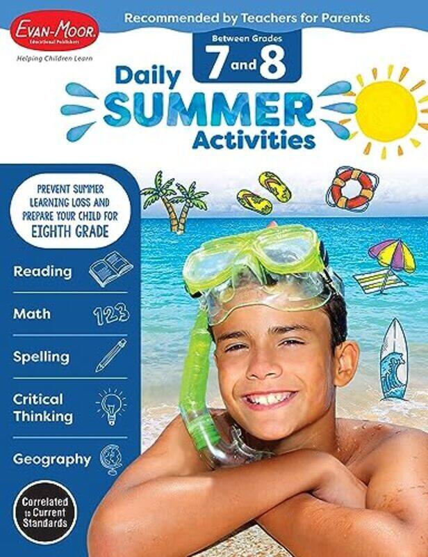 Daily Summer Activities Moving From 7Th Grade To 8Th Grade Grades 78 By Evan-Moor Educational Publishers - Paperback
Daily Summer Activities Moving From 7Th Grade To 8Th Grade Grades 78 By Evan-Moor Educational Publishers - Paperback