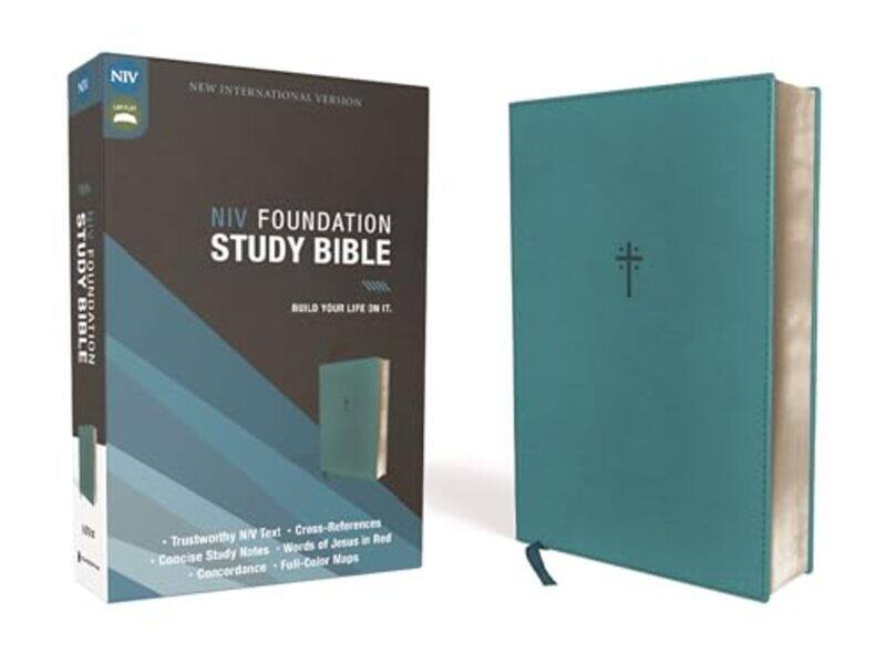 Niv Foundation Study Bible Leathersoft Teal Red Letter Zondervan Paperback
Niv Foundation Study Bible Leathersoft Teal Red Letter Zondervan Paperback