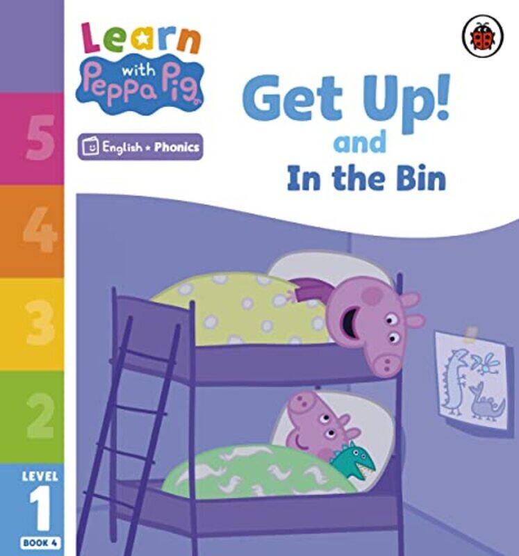 Learn with Peppa Phonics Level 1 Book 4 Get Up and In the Bin Phonics Reader by Peppa Pig-Paperback
Learn with Peppa Phonics Level 1 Book 4 Get Up and In the Bin Phonics Reader by Peppa Pig-Paperback