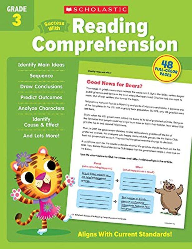 Scholastic Success with Reading Comprehension Grade 3 Paperback by Scholastic Teaching Resources
Scholastic Success with Reading Comprehension Grade 3 Paperback by Scholastic Teaching Resources