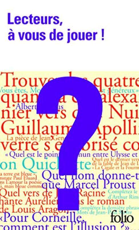 Lecteurs, vous de jouer!: Questions-r ponses sur la litt rature,Paperback by Collectifs
Lecteurs, vous de jouer!: Questions-r ponses sur la litt rature,Paperback by Collectifs
