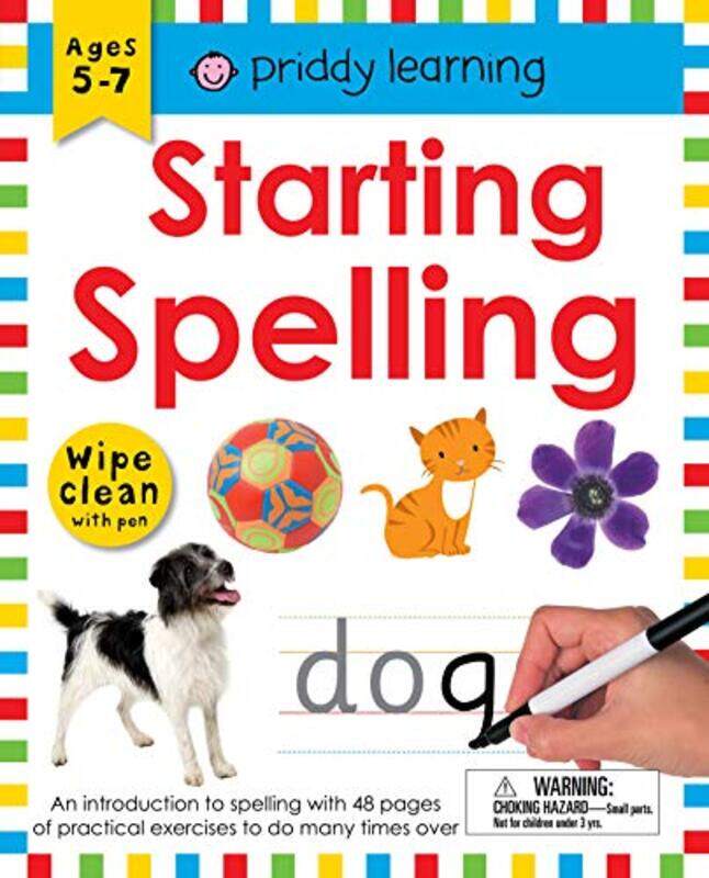 Wipe Clean Workbook: Starting Spelling: An Introduction To Spelling With 48 Pages Of Practical Exerc By Priddy, Roger Paperback
Wipe Clean Workbook: Starting Spelling: An Introduction To Spelling With 48 Pages Of Practical Exerc By Priddy, Roger Paperback