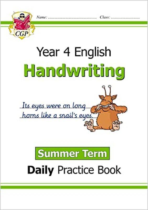 Ks2 Handwriting Year 4 Daily Practice Book: Summer Term By Cgp Books - Cgp Books Paperback
Ks2 Handwriting Year 4 Daily Practice Book: Summer Term By Cgp Books - Cgp Books Paperback